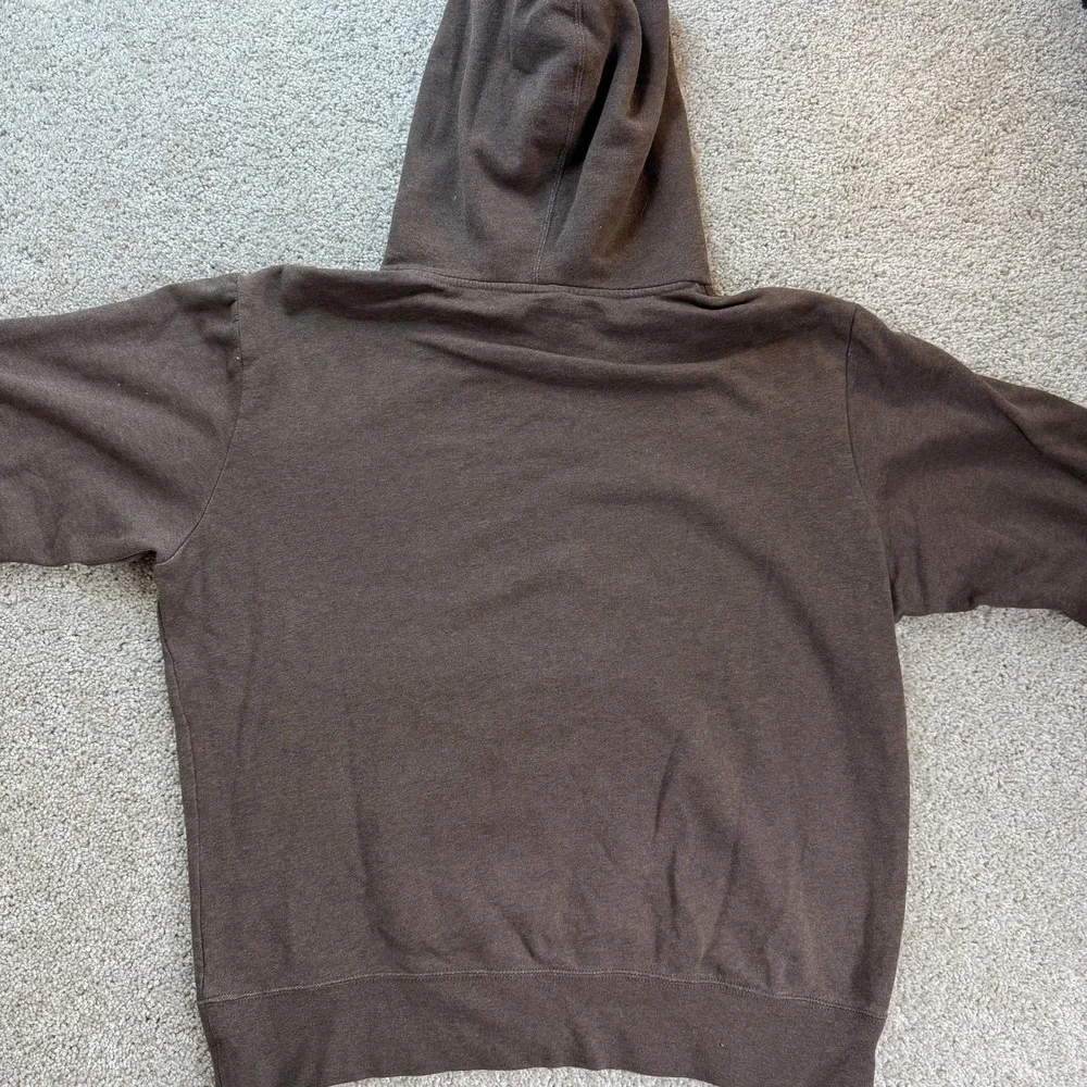 The North Face Hoodie Mens Large Brown Fleece Pullover 1968 Logo Sweatshirt